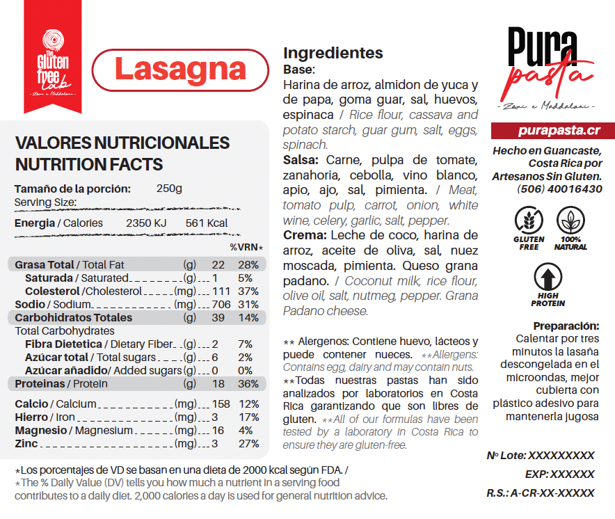 Lasagna GF